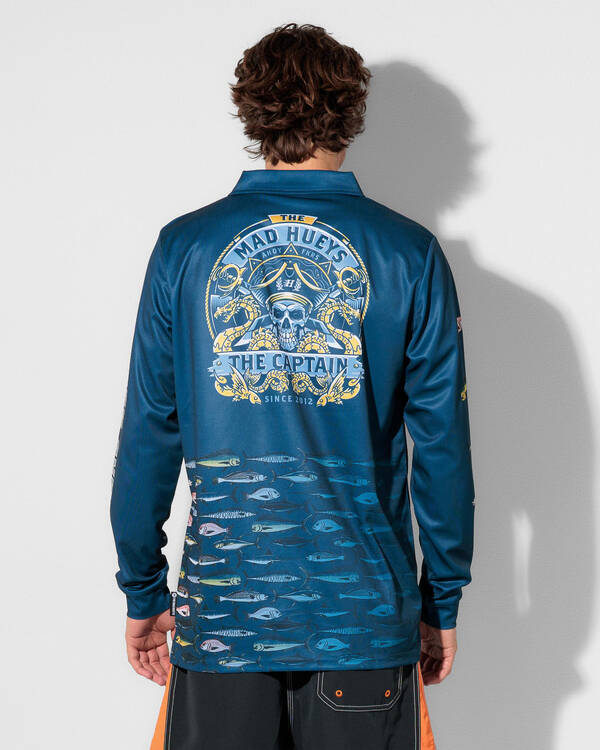 The Mad Hueys Dragons Captain Fishing Shirt for Mens