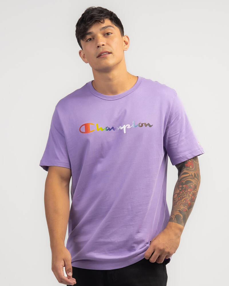 Champion Athletic Pride Script T-Shirt for Mens