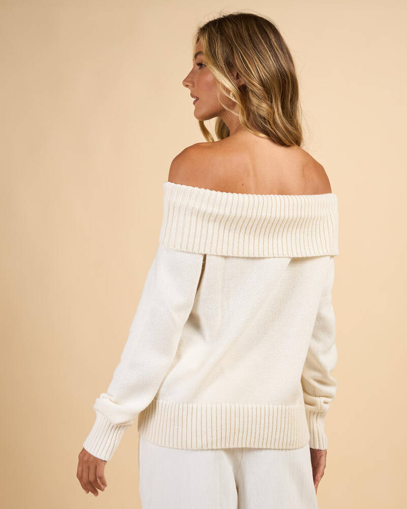 Ava And Ever Veriti Off Shoulder Knit Jumper for Womens