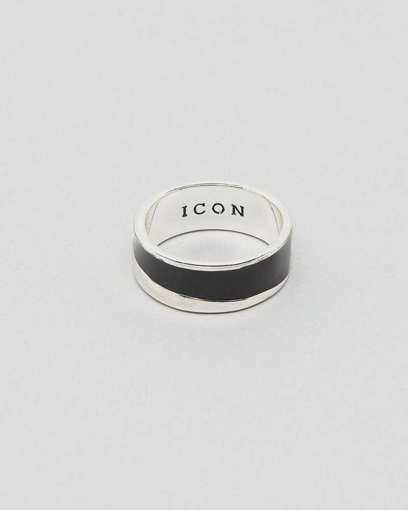 Icon Brand Sunday Enamel Band Ring for Mens