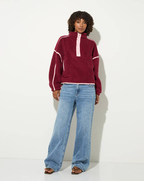 Mooloola Summit Quarter Zip Polar Fleece for Womens