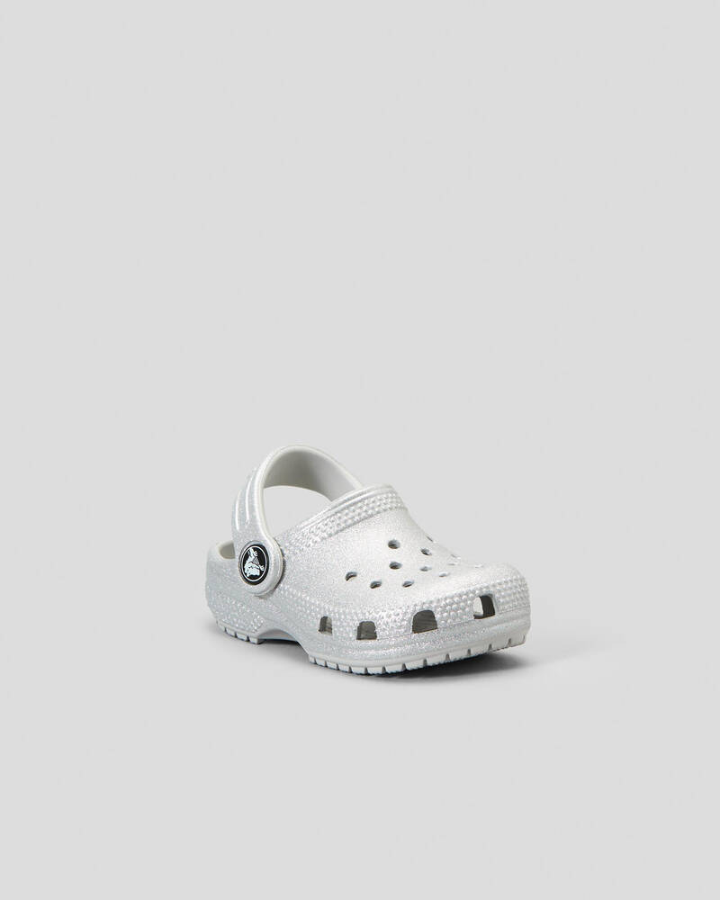 Crocs Toddlers' Glitter Clog Sandals for Unisex