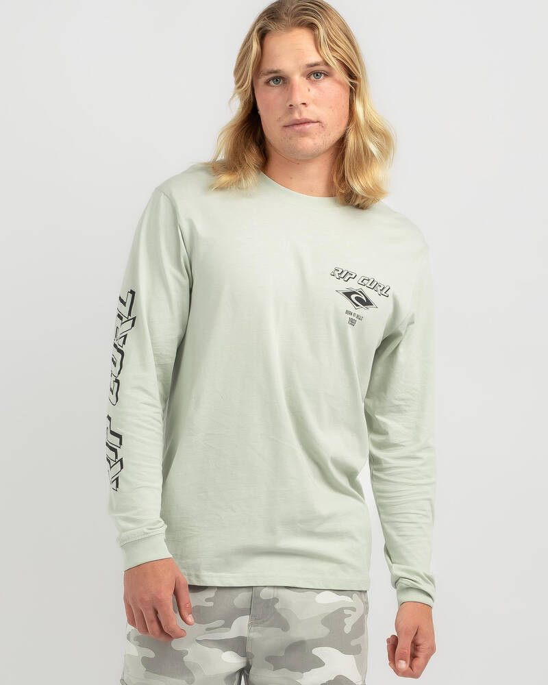 Rip Curl Fade Out Icon Long Sleeve T-Shirt for Mens