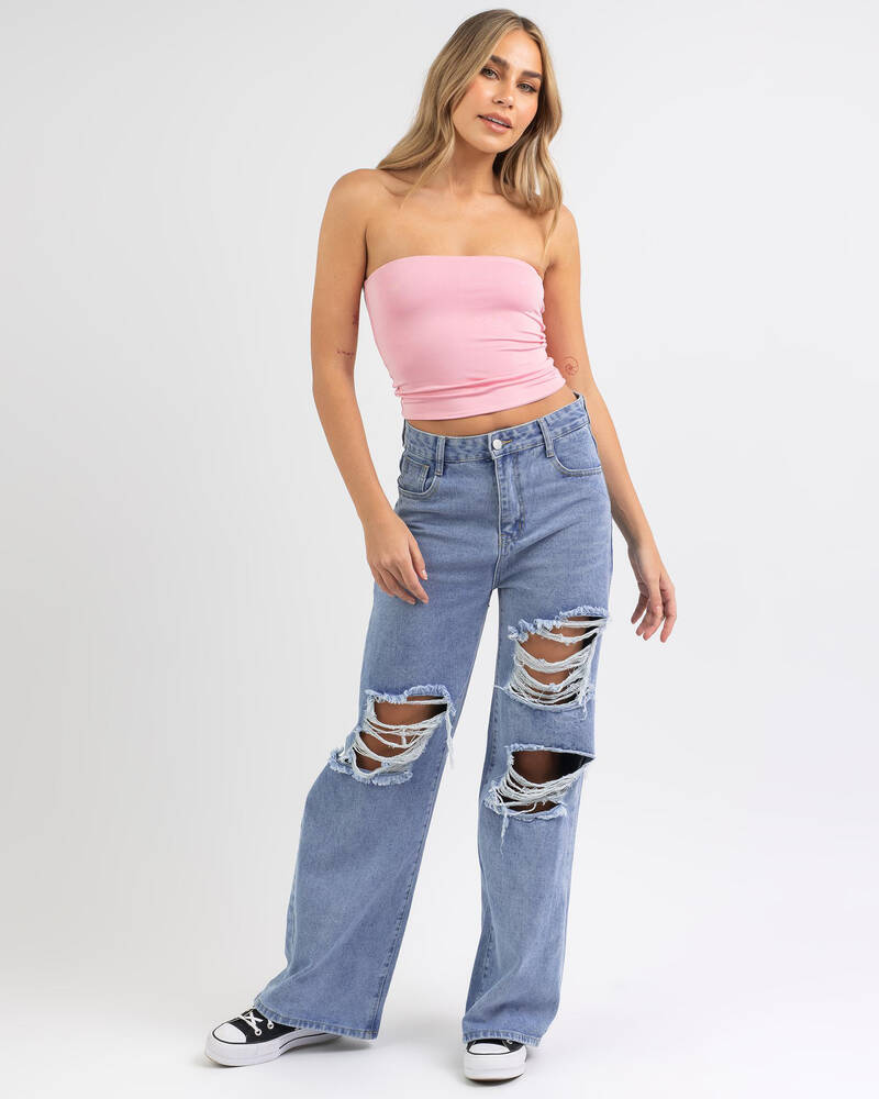 Mooloola Basic Tube Top In Pink - Fast Shipping & Easy Returns - City ...