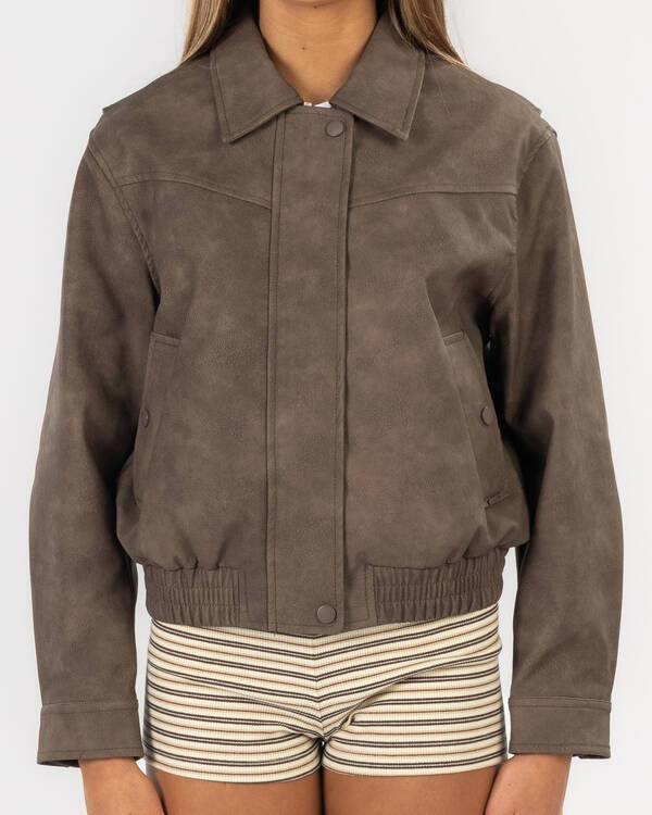 Ava And Ever Girls' Brando Faux Leather Jacket for Womens