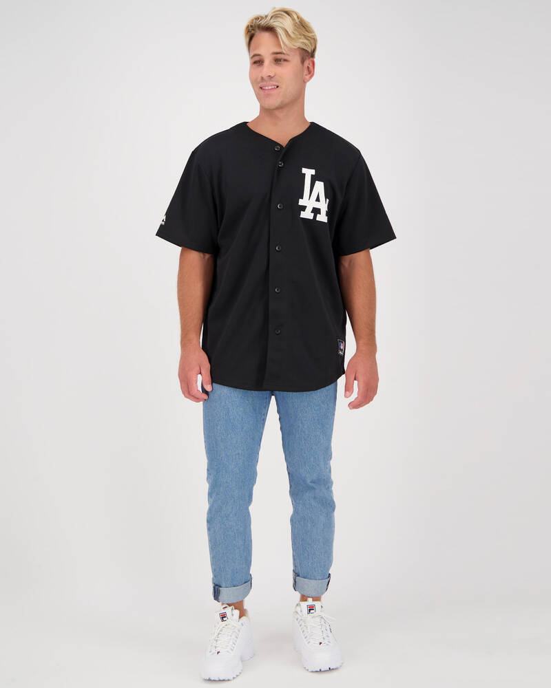 Majestic Majestic La Mono Baseball Jersey for Mens