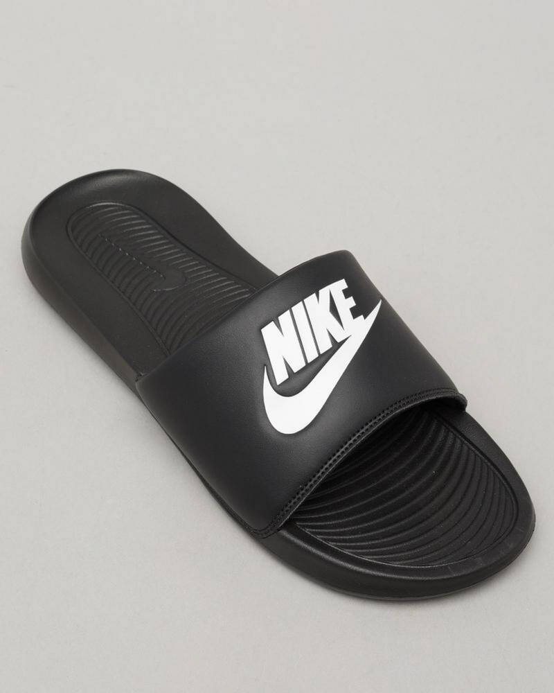 Nike Victori One Slides In Black/white-black - Fast Shipping & Easy ...