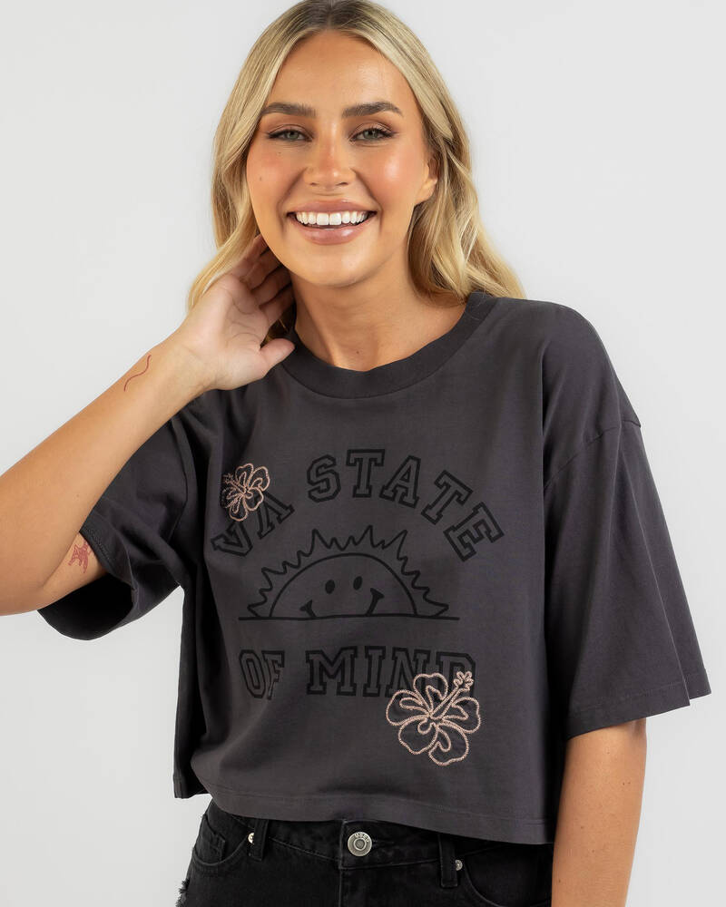 RVCA VA State Half Rummage T-Shrt for Womens