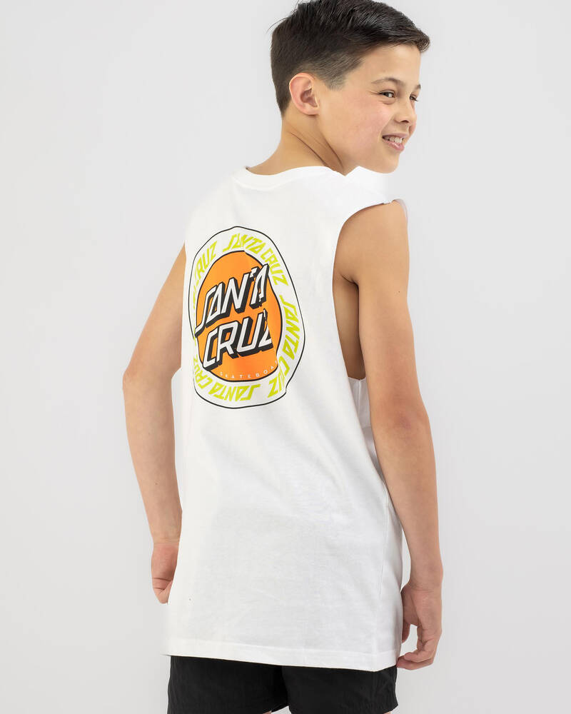 Santa Cruz Boys' Outer Ringed Dot Muscle Tank for Mens