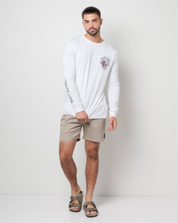 Salty Life High Tide Long Sleeve T-Shirt for Mens