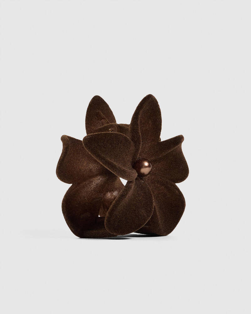 Karyn In LA Frangipani Velvet Hair Claw Clip for Womens