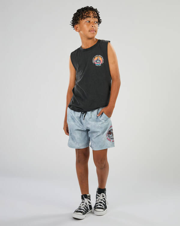 Salty Life Boys' Corrosion Elastic Waist Shorts for Mens