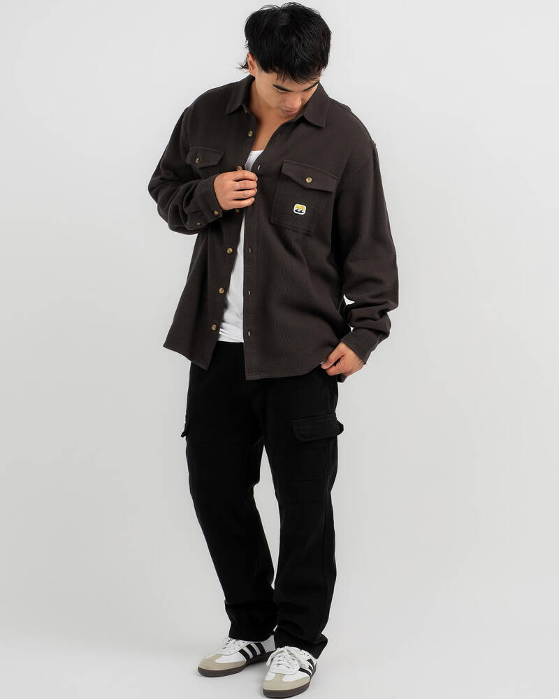 Billabong Waffle On Long Sleeve Shirt for Mens