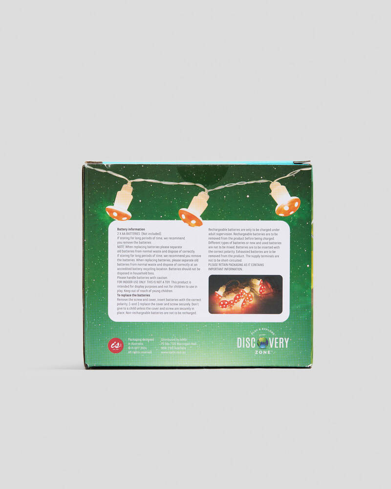 Get It Now Illuminate String Lights-Toadstools for Unisex