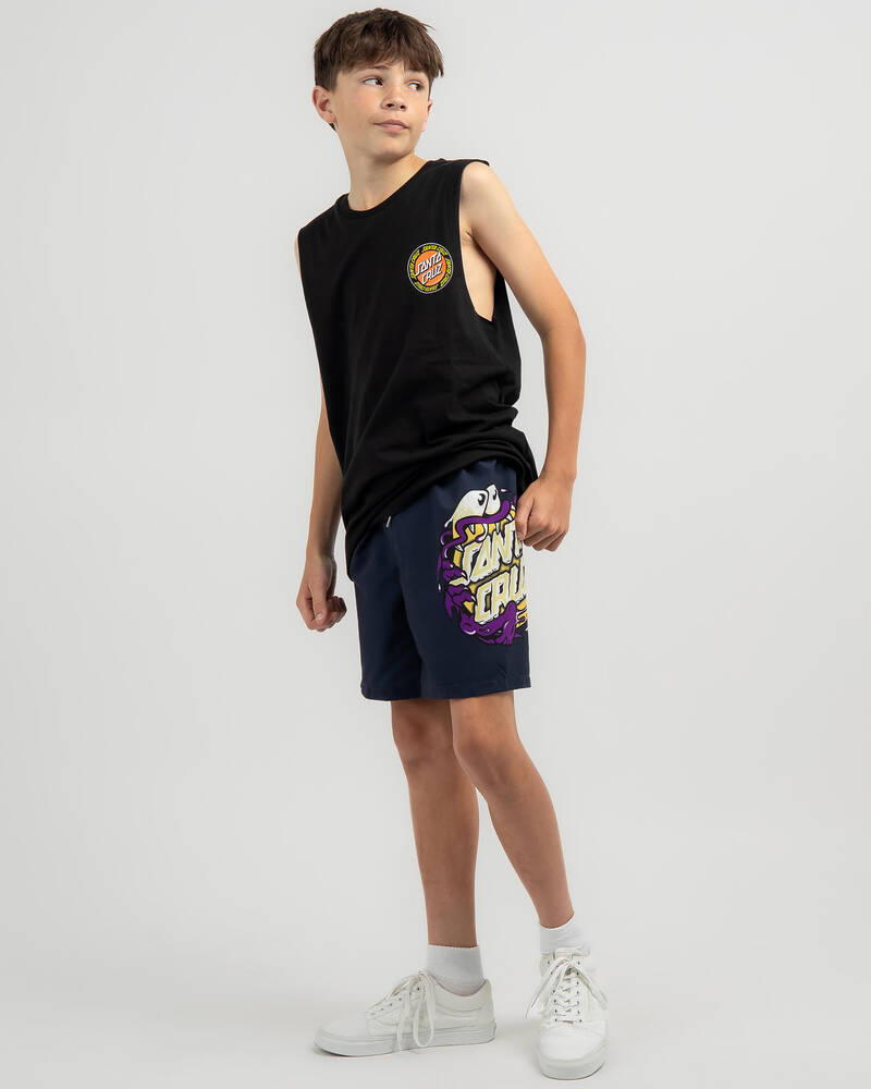 Santa Cruz Boys' OS Slasher Dot Board Shorts for Mens