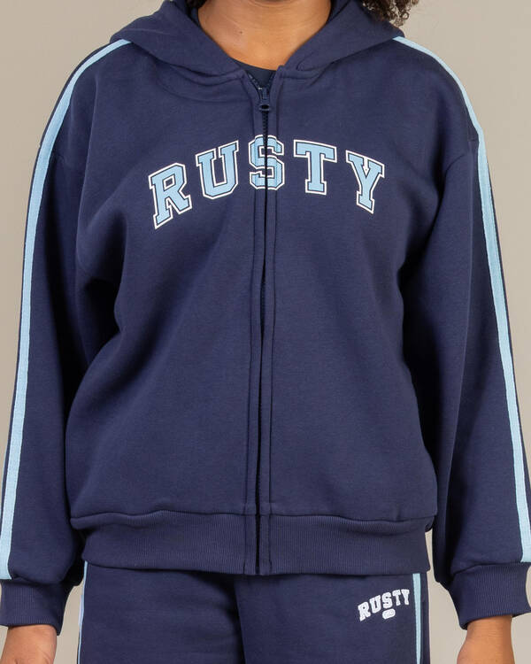 Rusty Girls' Team Varsity Zip Through Hoodie for Womens