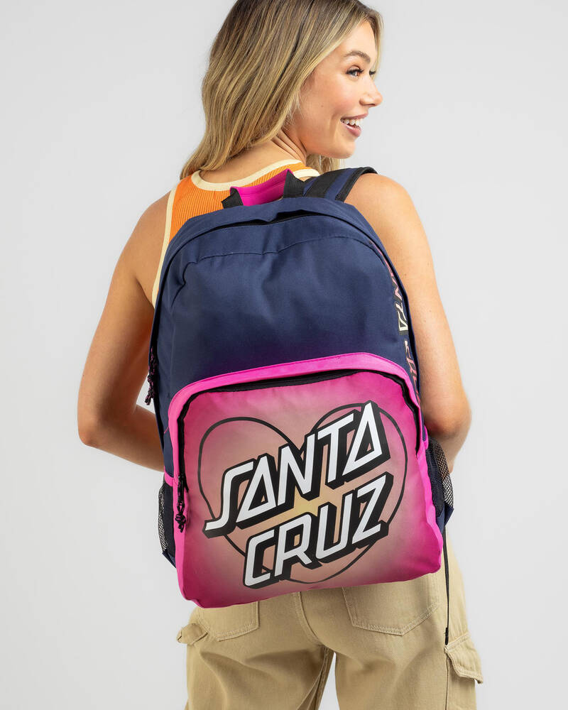Santa Cruz Gradient Heart Dot Backpack for Womens