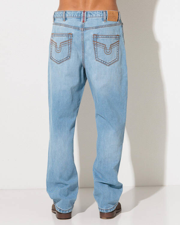 Ringers Western Granger Loose Straight Wide Jeans for Mens