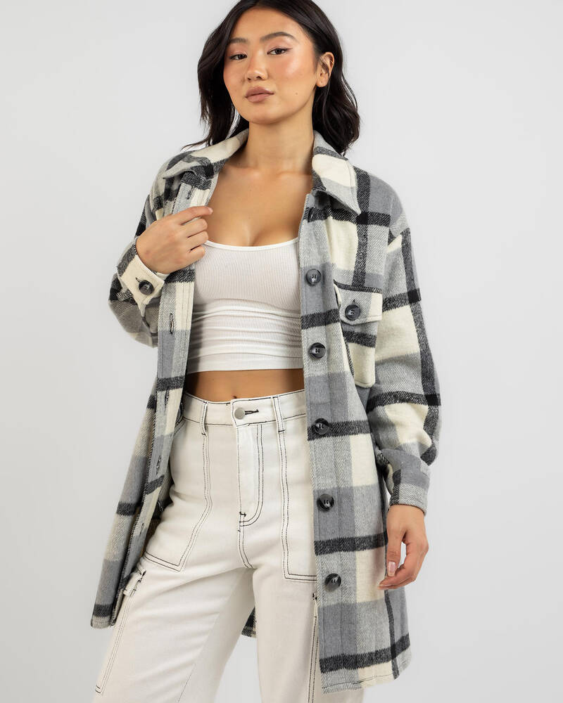 Ava And Ever Arlo Long Shacket for Womens