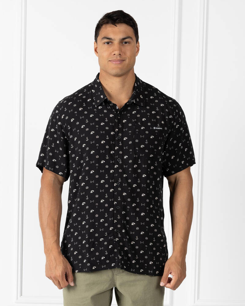 The Mad Hueys Anchor Bones Short Sleeve Shirt for Mens