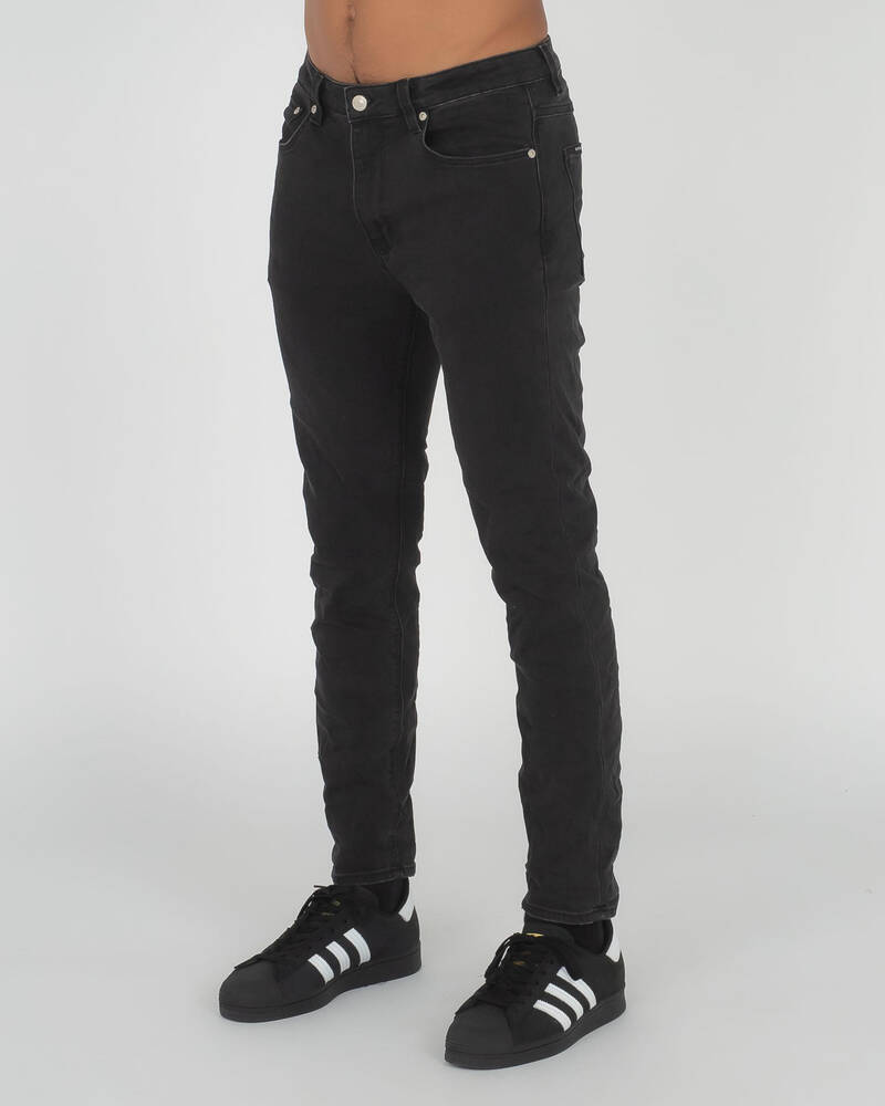 Black Palms The Skinny Crop Jeans for Mens