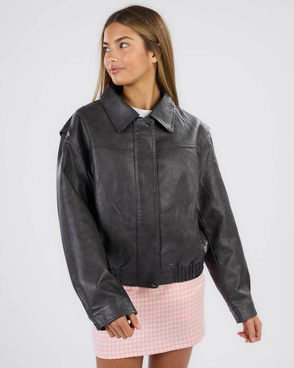 Ava And Ever Girls' Brando 2.0 Faux Leather Jacket for Womens