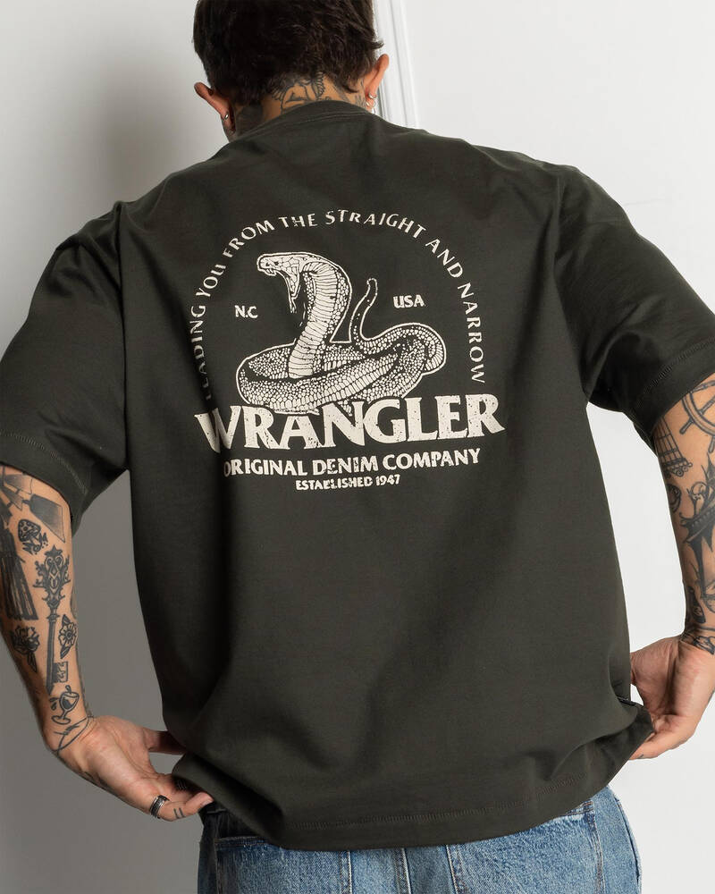 Wrangler Snake Stack Boxcar T-Shirt for Mens