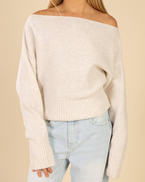 Ava And Ever Girls' Anni Off Shoulder Knit Jumper for Womens