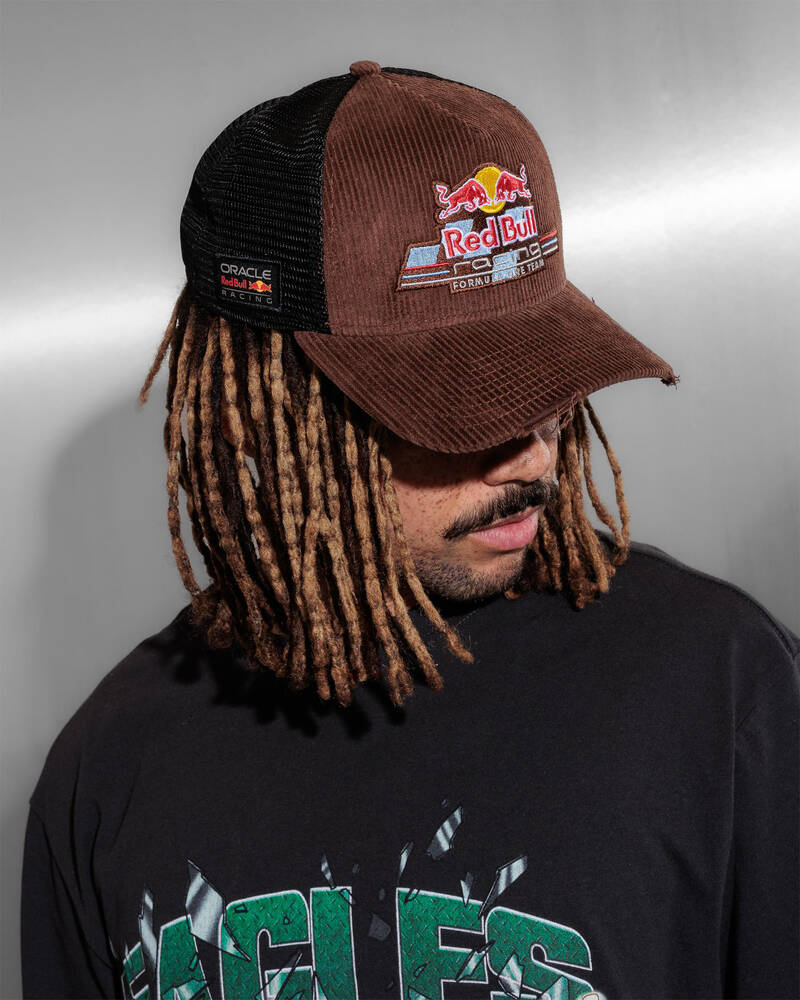 New Era Red Bull Racing Distressed Corduroy 940 Cap for Mens