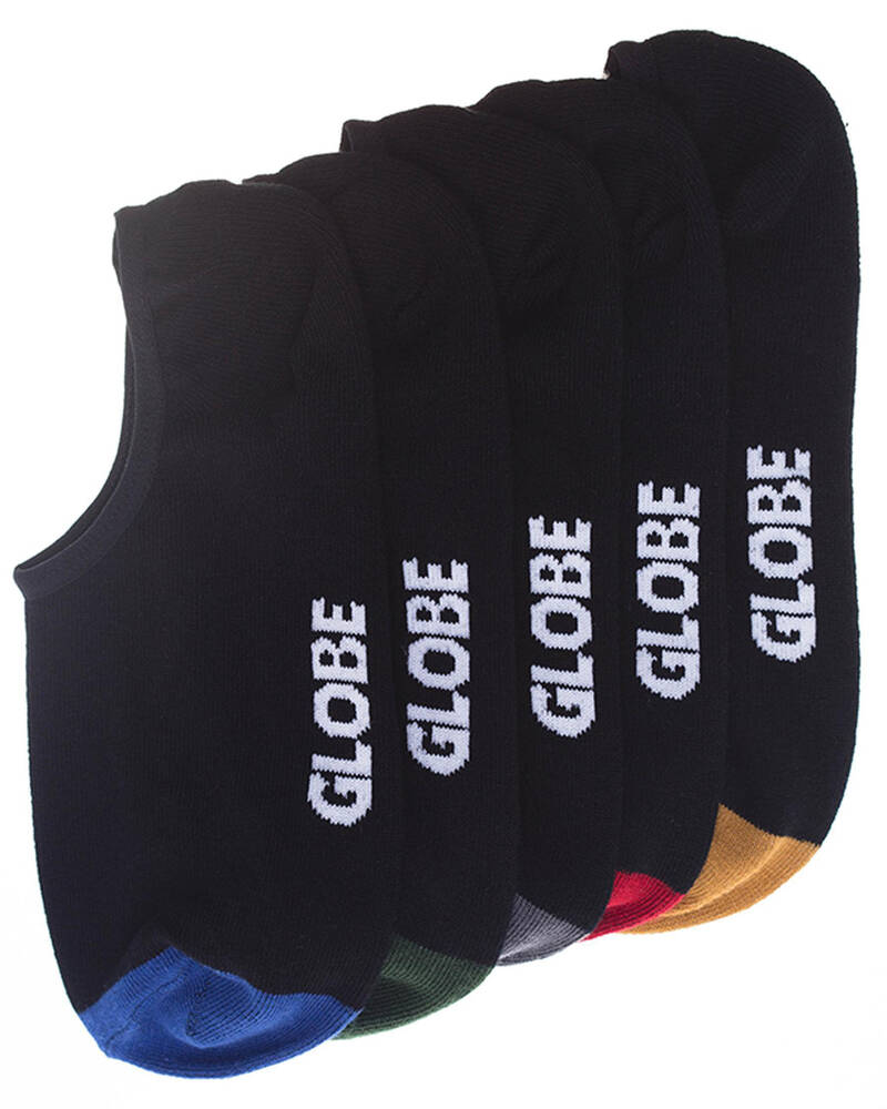 Globe Dip Invisible Socks 5 Pack for Mens