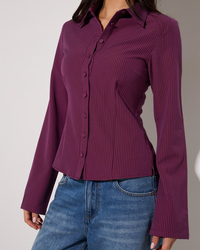 Ava And Ever Harriet Pinstripe Shirt for Womens image number null