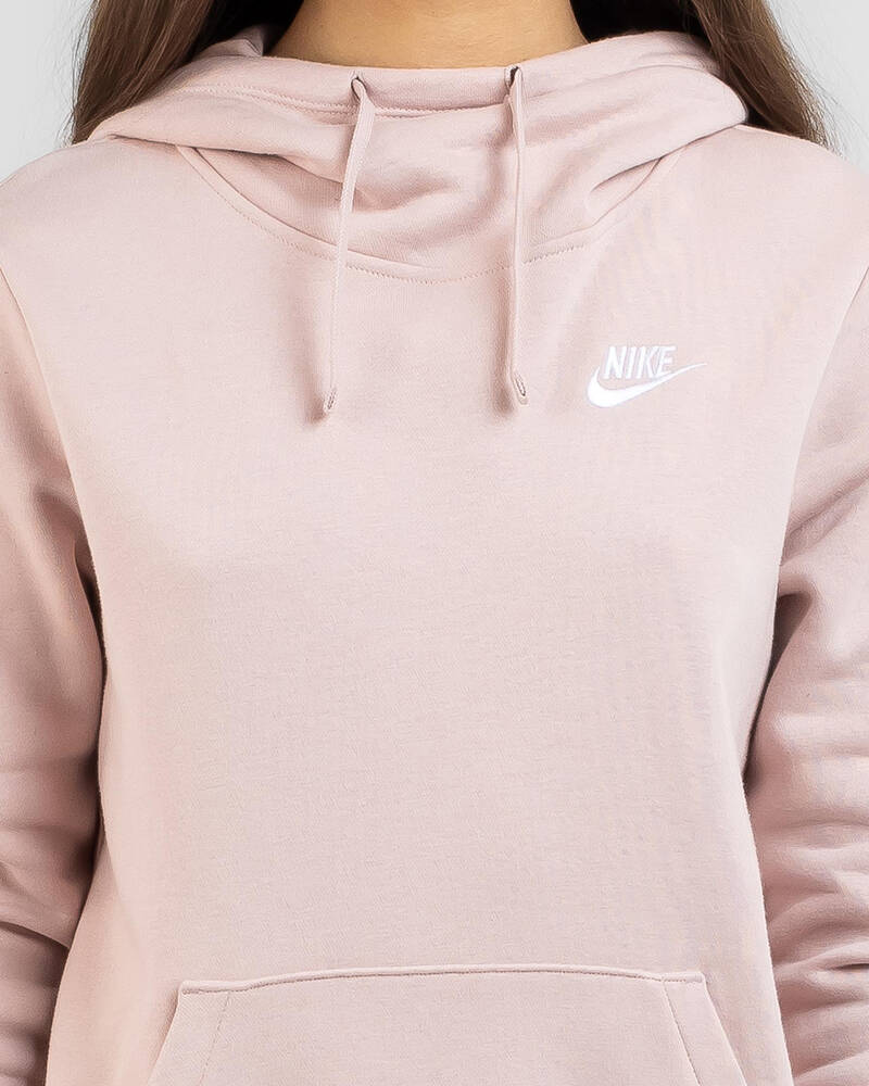 Nike Club Funnel Neck Hoodie for Womens