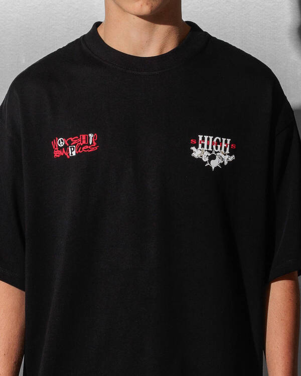 Worship Supplies Fusion Box Crop T-Shirt for Mens
