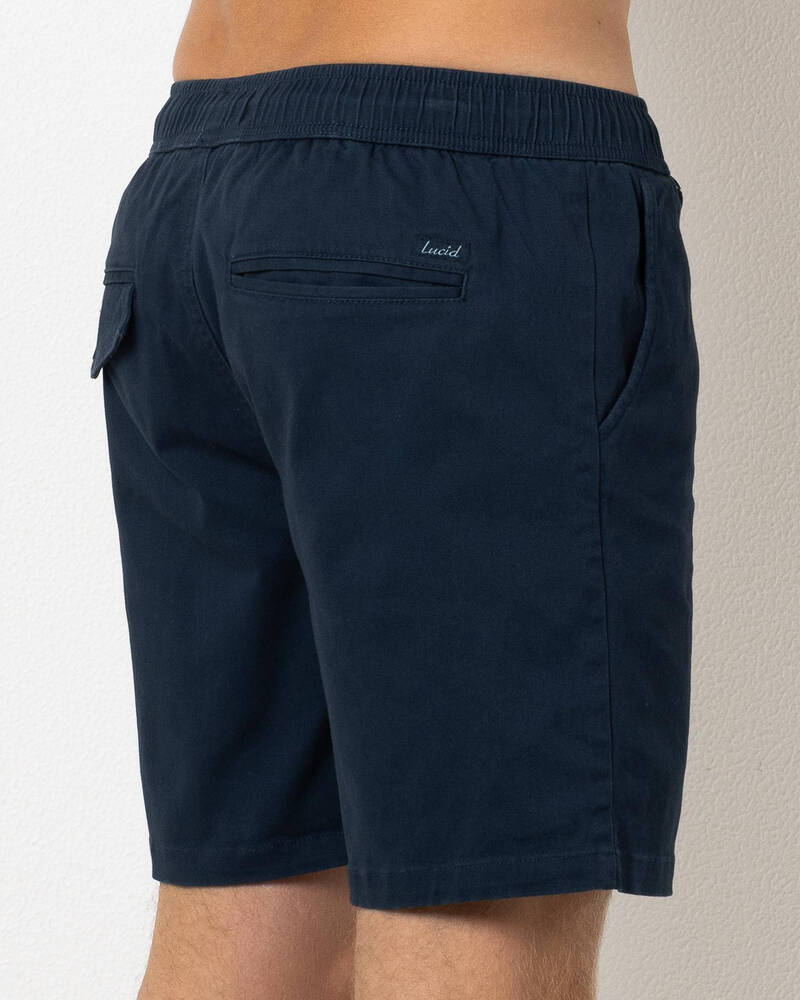 Lucid Toggle Elastic Waist Shorts for Mens