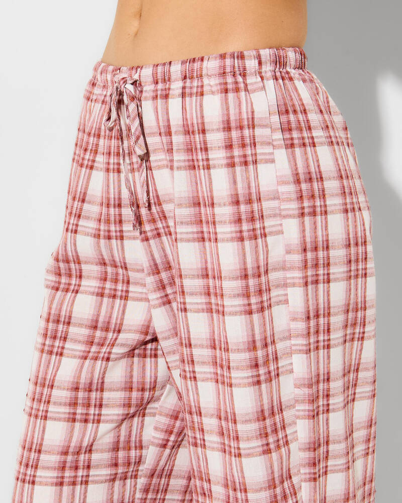 Rhythm Chelsea Check Pants for Womens
