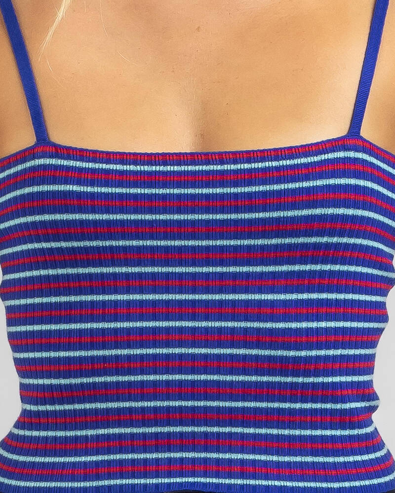 Ava And Ever Retro Stripe Knit Top for Womens