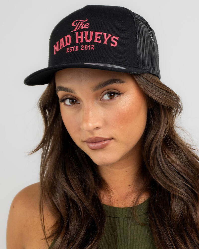 The Mad Hueys Skulls And Roses Trucker Cap for Womens