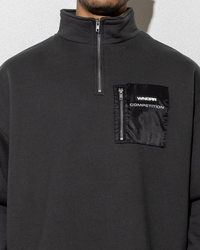 Wndrr Frequency Panel 1/4 Zip Sweatshirt for Mens image number null