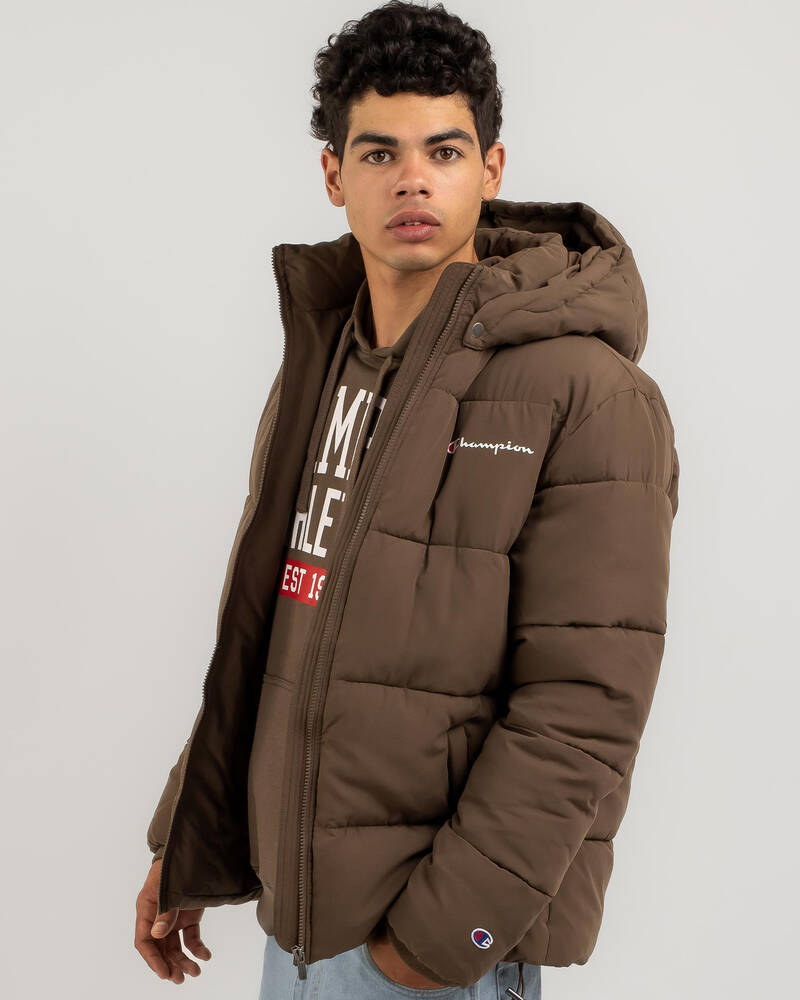 Champion Rochester Athletic Puffer Hooded Jacket for Mens