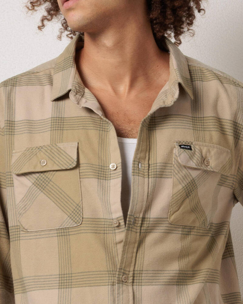 RVCA That'll Work Flannel Long Sleeve Shirt for Mens