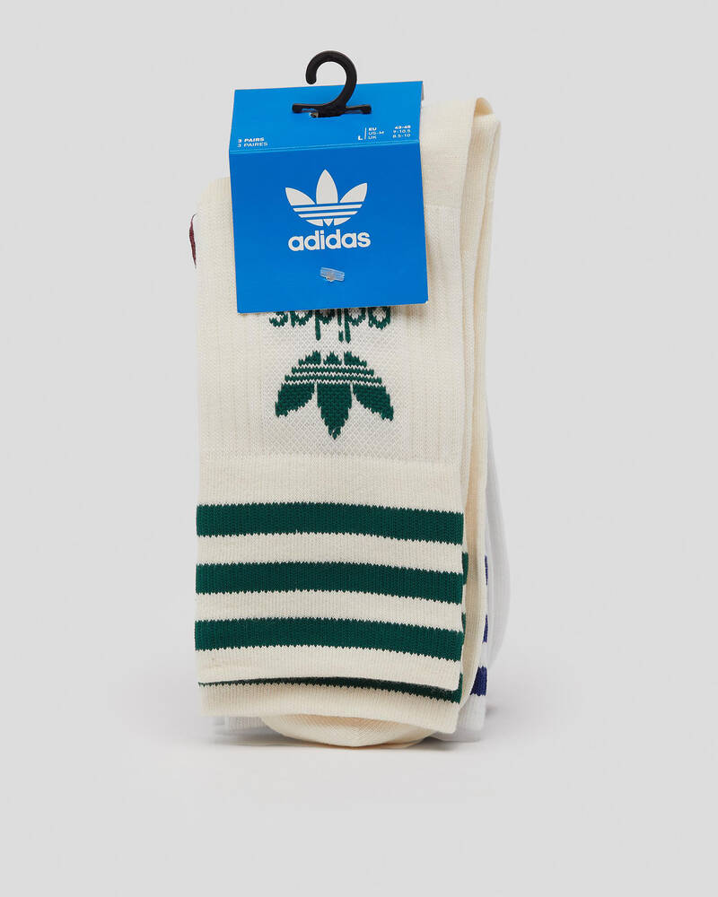 adidas Mid Cut Crew Socks 3 Pack for