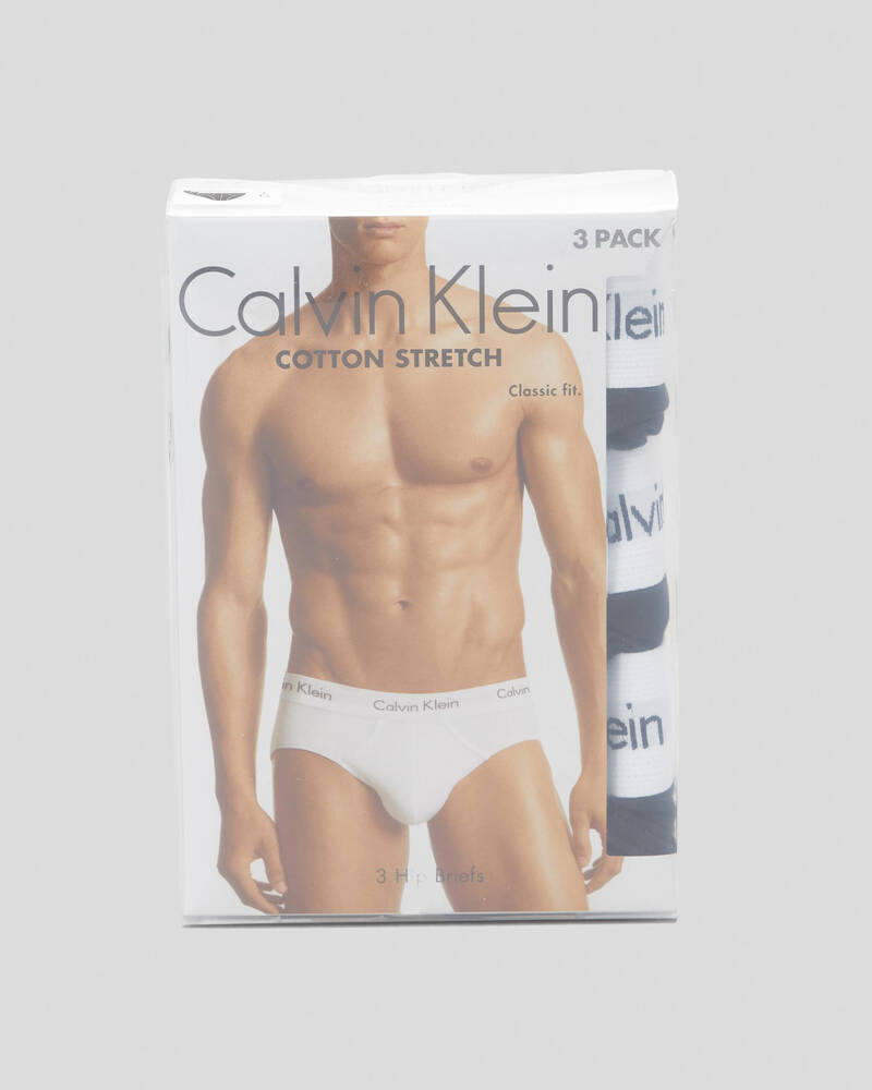 Calvin Klein Cotton Stretch Hip Brief 3 Pack-Multi for Mens