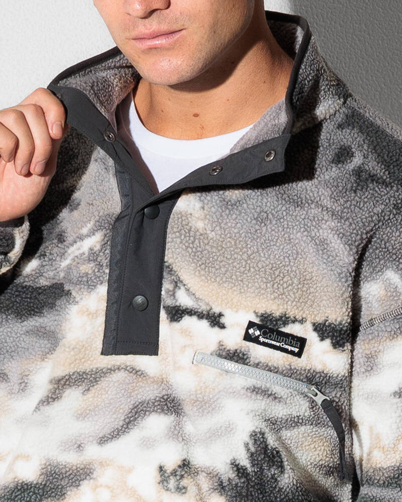 Columbia Helvetia II Printed Half Snap Fleece Sweatshirt for Mens