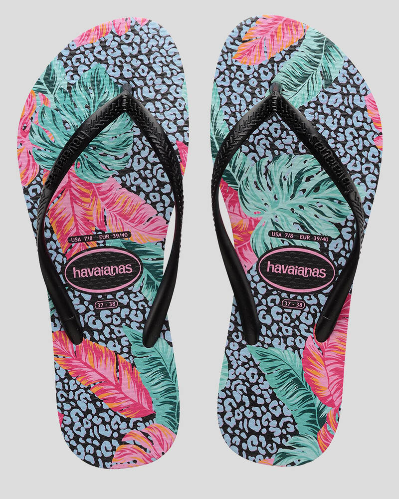 Havaianas Slim Floral Thongs for Womens