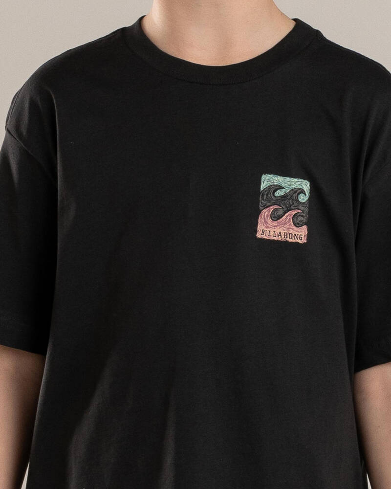 Billabong Boys' Crayon Wave T-Shirt for Mens