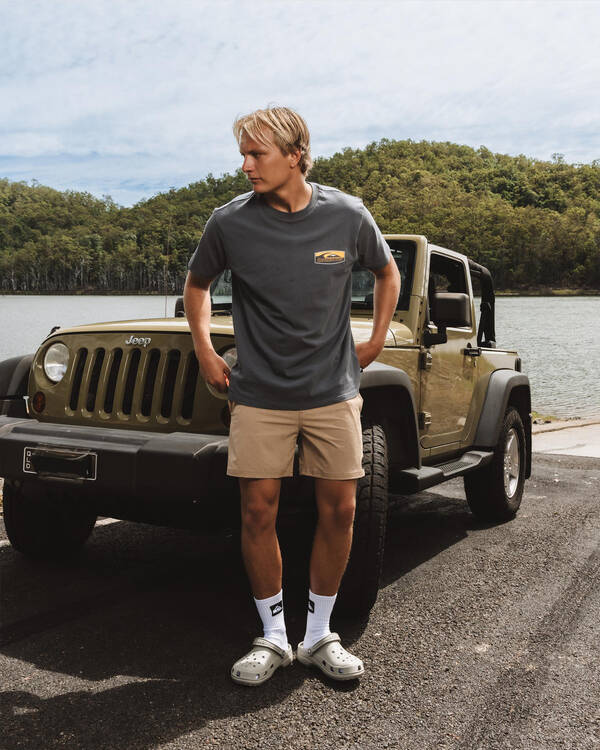 Skylark Bind Elastic Waist Shorts for Mens