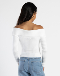 Ava And Ever Girls' Ari Off Shoulder Knit Top for Womens image number null