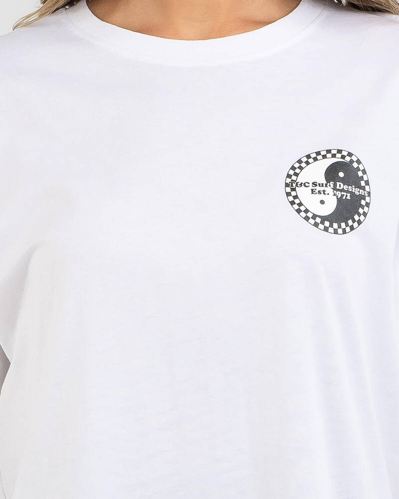 Town & Country Surf Designs Pearl City Checker T-Shirt for Womens