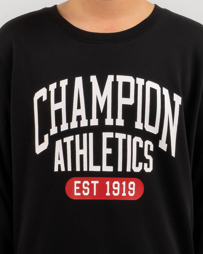 Champion Boys' Sporty Crew Sweatshirt for Mens