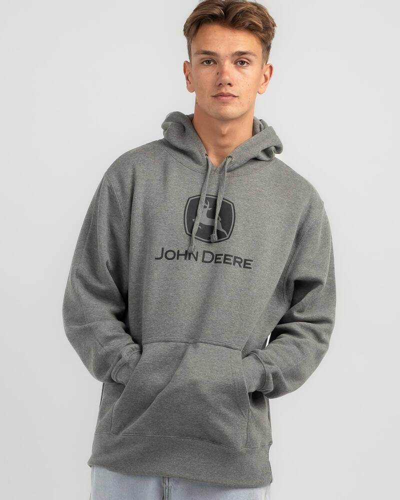 John Deere Logo Fleece Hoodie for Mens